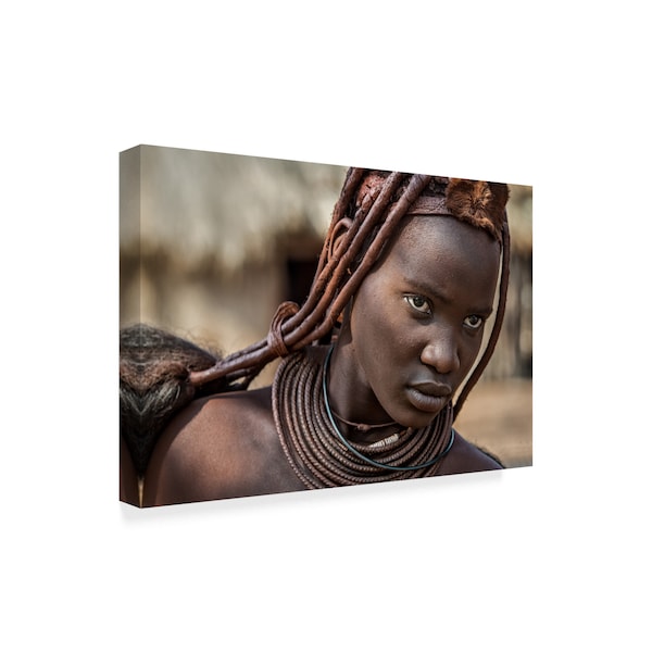 Piet Flour 'Himba Girl' Canvas Art,30x47